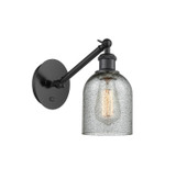 Sconces Single Glass by Innovations ( 405 | 317-1W-BK-G257-LED Ballston ) 