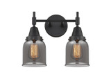 Bathroom Fixtures Two Lights by Innovations ( 405 | 447-2W-BK-G53-LED Caden ) 