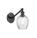 Sconces Single Glass by Innovations ( 405 | 317-1W-BK-G292 Ballston ) 