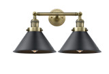 Bathroom Fixtures Two Lights by Innovations ( 405 | 208-AB-M10-BK-LED Franklin Restoration ) 