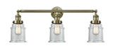 Bathroom Fixtures Three Lights by Innovations ( 405 | 205-AB-G182-LED Franklin Restoration ) 