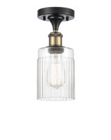 Semi-Flush Mts. Drum Shade by Innovations ( 405 | 516-1C-BAB-G342 Ballston ) 