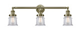 Bathroom Fixtures Three Lights by Innovations ( 405 | 205-AB-G182S-LED Franklin Restoration ) 