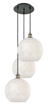Mini Pendants 3 Light Cluster by Innovations ( 405 | 113B-3P-BAB-G1216-12WM Ballston ) 