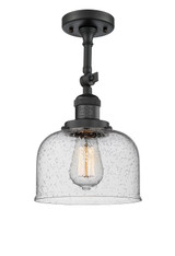 Semi-Flush Mts. Glass Down by Innovations ( 405 | 201F-BK-G74-LED Franklin Restoration ) 