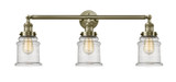 Bathroom Fixtures Three Lights by Innovations ( 405 | 205-AB-G184 Franklin Restoration ) 