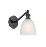 Sconces Single Glass by Innovations ( 405 | 317-1W-BK-G381-LED Ballston ) 