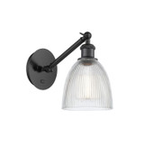 Sconces Single Glass by Innovations ( 405 | 317-1W-BK-G382 Ballston ) 