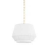 Pendants Fabric Shade by Hudson Valley ( 70 | BKO501-AGB Debi ) 