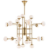 Large Chandeliers Glass Shade by Hudson Valley ( 70 | 4724-AGB Fleming ) 