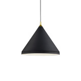Pendants Metal Shade by Kuzco Lighting ( 347 | 492824-BK/GD Dorothy ) 