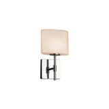 Sconces Single Glass by Justice Designs ( 102 | FSN-8417-30-OPAL-CROM-LED1-700 Fusion ) 