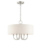 Mini Chandeliers Drum Shade by Livex Lighting ( 107 | 49804-91 Blossom ) 