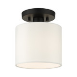 Semi-Flush Mts. Drum Shade by Livex Lighting ( 107 | 41094-04 Meridian ) 