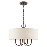 Mini Chandeliers Drum Shade by Livex Lighting ( 107 | 49804-92 Blossom ) 