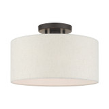 Semi-Flush Mts. Drum Shade by Livex Lighting ( 107 | 49809-92 Blossom ) 