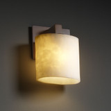 Sconces Single Glass by Justice Designs ( 102 | CLD-8931-30-DBRZ Clouds ) 