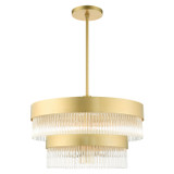 Mid. Chandeliers Glass Down by Livex Lighting ( 107 | 49825-33 Norwich ) 