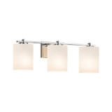 Bathroom Fixtures Three Lights by Justice Designs ( 102 | FSN-8443-10-OPAL-CROM-LED3-2100 Fusion ) 
