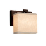Sconces Drum Shade by Justice Designs ( 102 | FAB-8447-55-CREM-DBRZ-LED1-700 Textile ) 