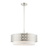 Mid. Chandeliers Drum Shade by Livex Lighting ( 107 | 49870-91 Calinda ) 