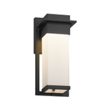 Exterior Wall Mount by Justice Designs ( 102 | FSN-7541W-OPAL-MBLK Fusion ) 