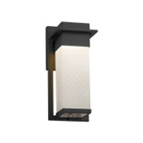 Exterior Wall Mount by Justice Designs ( 102 | FSN-7541W-WEVE-MBLK Fusion ) 