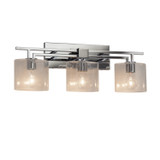 Bathroom Fixtures Three Lights by Justice Designs ( 102 | FSN-8703-30-SEED-CROM Fusion ) 