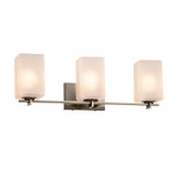 Bathroom Fixtures Three Lights by Justice Designs ( 102 | FSN-8443-15-FRCR-NCKL-LED3-2100 Fusion ) 