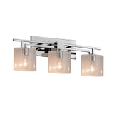 Bathroom Fixtures Three Lights by Justice Designs ( 102 | FSN-8703-30-SEED-CROM-LED3-2100 Fusion ) 