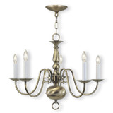 Mid. Chandeliers Candle by Livex Lighting ( 107 | 5005-01 Williamsburgh ) 