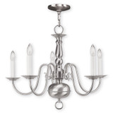 Mid. Chandeliers Candle by Livex Lighting ( 107 | 5005-91 Williamsburgh ) 