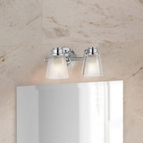 Bathroom Fixtures Two Lights by Lucas + McKearn ( 175 | BB-HUDSON2-PC Hudson ) 