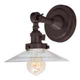 Sconces Single Glass by JVI Designs ( 261 | 1251-08 S1 Soho ) 