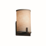 Sconces Drum Shade by Justice Designs ( 102 | FAB-5531-CREM-DBRZ-LED1-700 Textile ) 