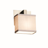 Sconces Drum Shade by Justice Designs ( 102 | FAB-8931-55-WHTE-NCKL-LED1-700 Textile ) 