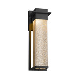 Exterior Wall Mount by Justice Designs ( 102 | FSN-7544W-MROR-MBLK Fusion ) 