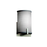 Sconces Drum Shade by Justice Designs ( 102 | FAB-5531-GRAY-NCKL Textile ) 