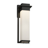 Exterior Wall Mount by Justice Designs ( 102 | FSN-7544W-OPAL-MBLK Fusion ) 