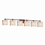 Bathroom Fixtures Five+Lights by Justice Designs ( 102 | PNA-8426-55-WAVE-DBRZ Porcelina ) 
