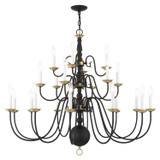 Large Chandeliers Candle by Livex Lighting ( 107 | 5015-04 Williamsburg ) 