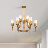 Mid. Chandeliers Glass Up by Lucas + McKearn ( 175 | CH20319G-9 Sawgrass ) 