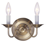 Sconces Double Candle by Livex Lighting ( 107 | 5018-01 Williamsburgh ) 