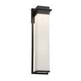 Exterior Wall Mount by Justice Designs ( 102 | FSN-7545W-OPAL-MBLK Fusion ) 