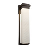 Exterior Wall Mount by Justice Designs ( 102 | FSN-7545W-WEVE-DBRZ Fusion ) 