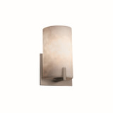 Sconces Single Glass by Justice Designs ( 102 | CLD-5531-NCKL Clouds ) 