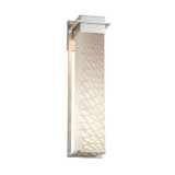 Exterior Sconces by Justice Designs ( 102 | FSN-7545W-WEVE-NCKL Fusion ) 