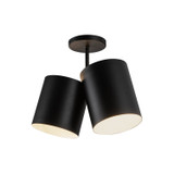 Semi-Flush Mts. Directional by Kuzco Lighting ( 347 | SF58814-BK Keiko ) 