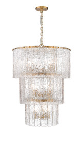 Large Chandeliers Glass Shade by Z-Lite ( 224 | 1943-36MGLD Glacier ) 