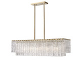 Linear/Island 4 Light + by Z-Lite ( 224 | 1943-42L-MGLD Glacier ) 